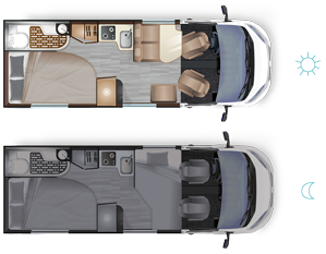 Fourgon amnag Dreamer D62 Saphir - Implantation