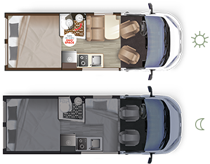 Fourgon am�nag� LIFT VAN SELECT - Implantation